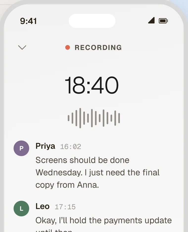 Recording screen on mobile