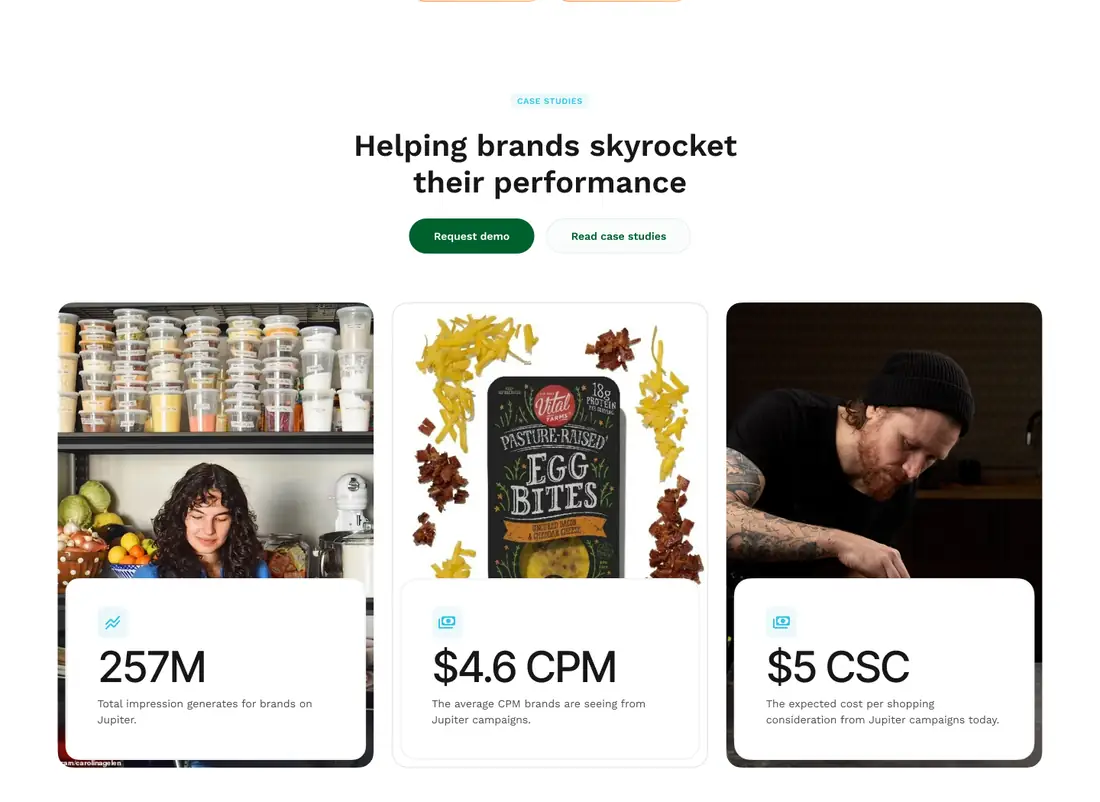 Jupiter, Results for brands