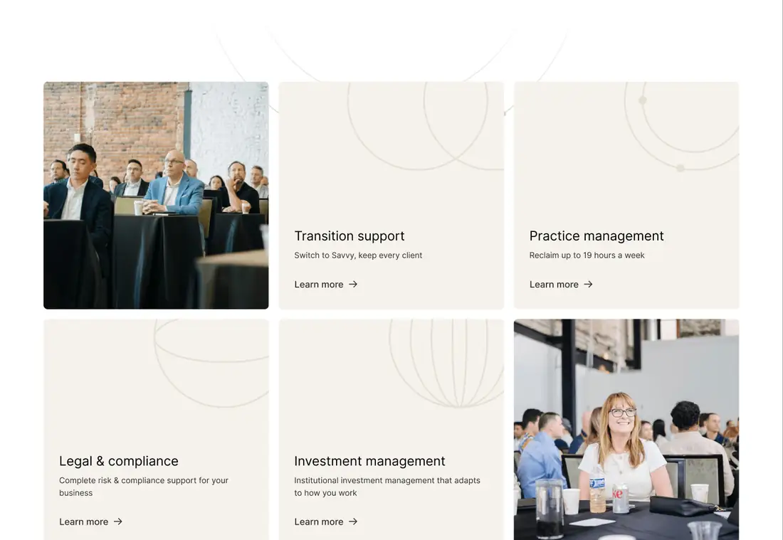Savvy Wealth, Advisor services
