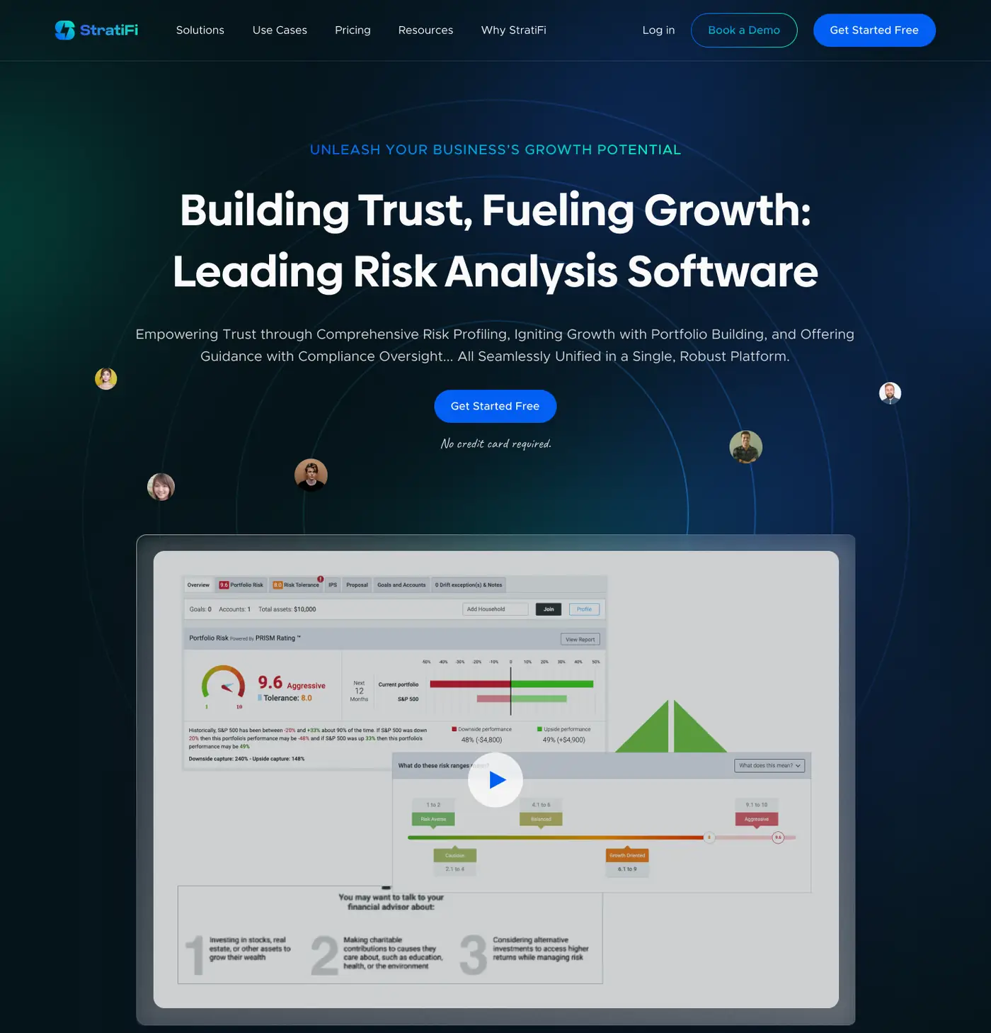 StratiFi homepage